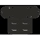ПВХ крепление BORIKA FASTen Pm150 черное тип MOLLE для крепления сумок на площадку TRk150 (01.20.007.01.01)